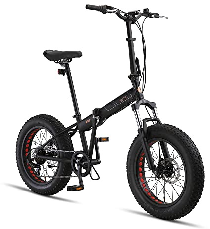 PACTO One Vélo Pliant - Vélo Pliant de Haute qualité - 32 cm Cadre en Aluminium - 20 Pouces Roues en Aluminium - 6 Engrenages - Freins à Disque - Facile à Plier - Fatbike