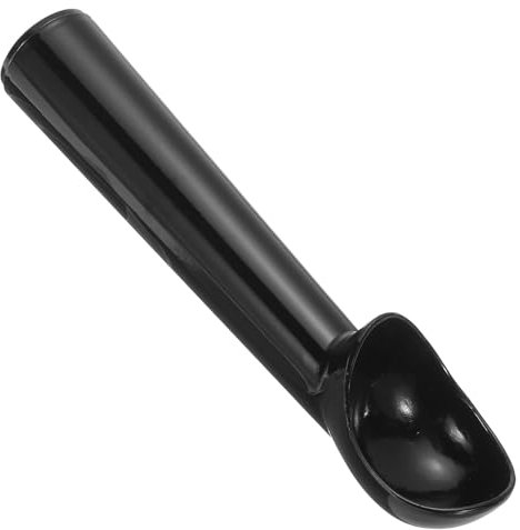 PATIKIL 18 cm glasskopa, aluminiumlegering nonstick anti-frys en del kakskopa för kakdeg cupcake smet bakning, svart