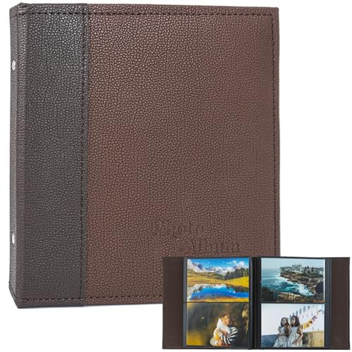 Album Photo 10 x 15 cm 160 Pochettes, Album de cartes photos 4x6,Photo Famille Mariage Collection livre pour Ranger des Cartes Photo Horizontales Poches pour Organiser des Souvenirs