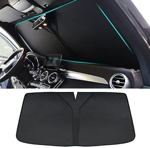 LiyanWu Parasol De Coche Delantero para BYD Atto 3 2022 2023 2024 2025, Protector Solar Coche Parabrisas Parasol Plegable Protección UV Accesorios