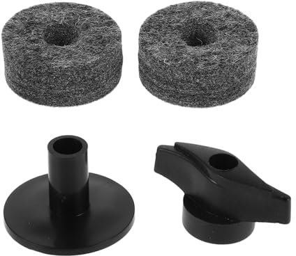 TOYANDONA 2stücke Teiliges Cymbal-felts Kunststoff-schraubenkopf Schnelles Installieren Und Entfernen Inklusive Filzunterlagen Zur Geräuschdämpfung Passend Für Crash Splash Und Ride Becken