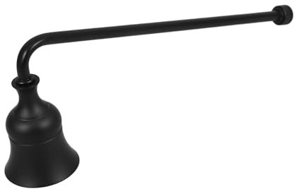 Healifty Estintore per Candele in Metallo Nero con Manico Lungo Spegnicandela Sicuro per Candele Aromaterapia e Decorativi Accessorio Casa Essenziale per Spegnere La Fiamma Senza Danni al f