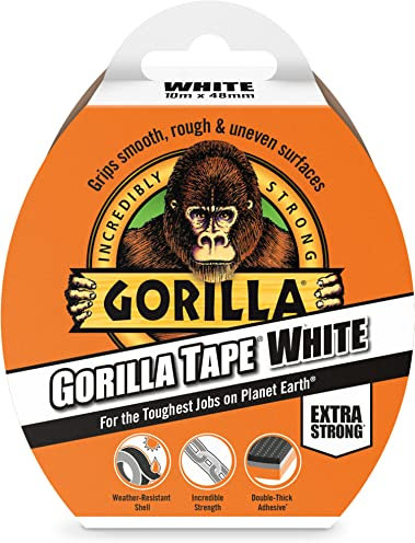 Gorilla 3044611 Tape Duct Tape White 48mm x 10m