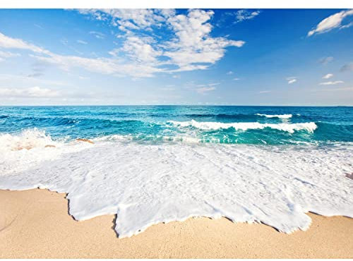 Runa Art Papel tapiz fotográfico 396 x 280 cm mar | Lana Decoración De Pared Sala Cuarto | Fabricación alemana | amarillento azul 9007012c