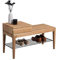 M2 Kollektion Ellmau Garderobenbank/Badezimmerbank, Holz, braun, Länge 87cm, Breite 35cm, Höhe 51cm
