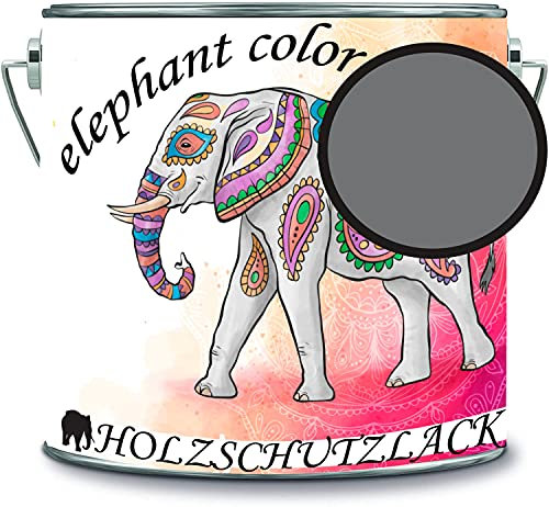 Vernice protettiva per legno per legno, resistente alle intemperie, protezione a lungo termine dagli agenti atmosferici, colore protettivo per legno RAL 7005, grigio topo, elephant color