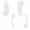 Ganci di Binari Tende Bianchi Ganci di Binari Tende Plastica Cursore, accessori per tende e binariper Finestra e Tenda della Doccia,50 Pezzi