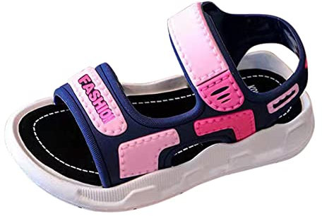 Sandalen Kinder Junge 27 - Sportsandalen Strandsandalen Open Toe Atmungsaktiv Outdoorsandalen Flache Sandalen Sommer Trekkingsandalen Weichen Sohle Bequem Sandaletten Kinderschuhe