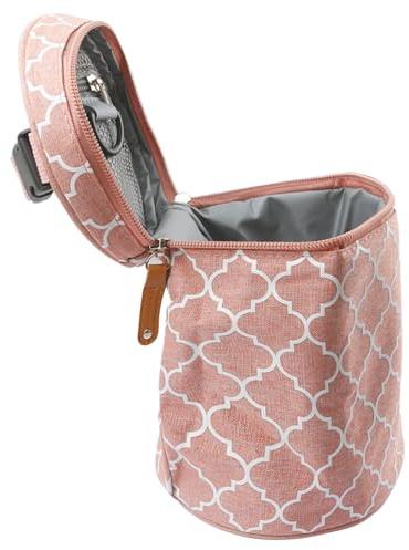 Vanyibro Sac isotherme pour biberon, sac thermique multifonction pour le lait maternel, portable et réglable, rose, Organiseur de sac