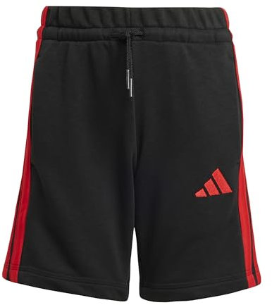 adidas Unisex Kinder Essentials Shorts, Black/Pure Ruby, 5-6 Years