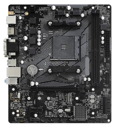 HYUIND Carte mère Fit for ASRock B550M-HDV AM4 PCIe 4.0 DDR4 4733 MHz 64 Go B550M-HDV Fit for 5600G 5800X3D APU Micro-ATX