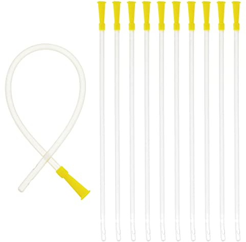 Dr. Wunder® 10 stycken Flexibla lavemangshjälpmedel | mjukt material, rund spets och rundade kanter | längd 40 cm, ∅ 6,7 mm | universell storlek för vanliga irrigatorer och lavemangsset | Made in Germany