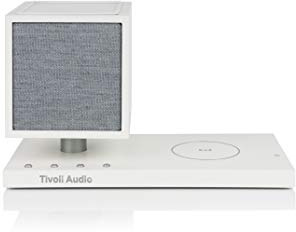 Tivoli Audio 'Revive' - Bluetooth-Lautsprecher mit kabellosem Ladegerät und Lampe (Weiß/Grau)