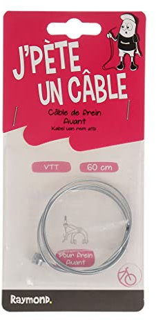 UPFIT - Câbles et gaines de frein vélo, Câbles pour vélo, Freins pour vélo - Câble de frein avant vélo, Câble de frein universel VTC/VTT - Longueur : 60cm
