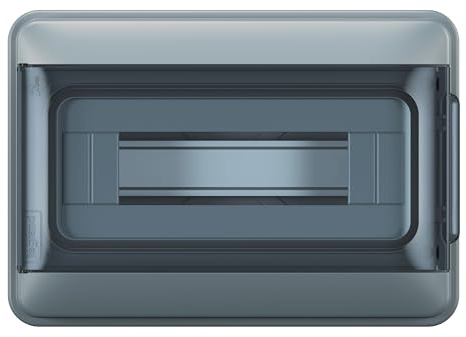 LEGRAND, Plexo S 601892 - Distribuidor para ambientes húmedos (IP65-IK07, 1 fila, 12 módulos, dimensiones: 200 x 285 x 106 mm (alto x ancho x profundidad) con cable neutro y barra de terminales de