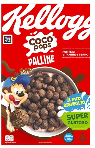 Kellogg's Coco Pops | Palline al Cioccolato | con Mais al Cacao Tostato | Confezione Singola da 400g (1 x 400g)