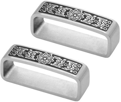 ZoeWei Gürtelschlaufenhalter, 2 Stück 40mm Edelstahl Gürtelschlaufe Gürtelschnalle für 38-40 mm Breite Gürtel Gürtelschlaufe Keeper Herren Gürtelschnalle Zubehör Vatertagsgeschenk für Papa
