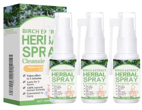 EONFAVE Lungrengöringsspray, 3 stycken Herbal lungspray, reparationsspray lungrengöring spray lungrengöring