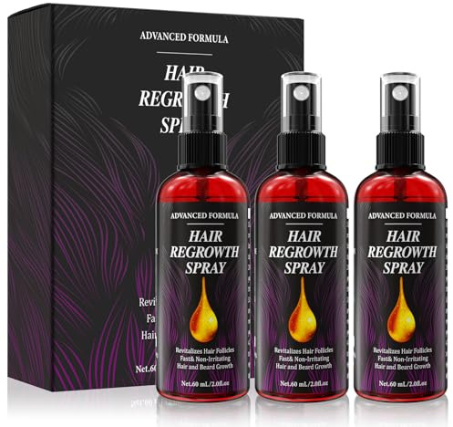 AMAINKI Sérum Crecimiento Capilar Pack Anticaída,Hombres y Mujeres 3x60 ml