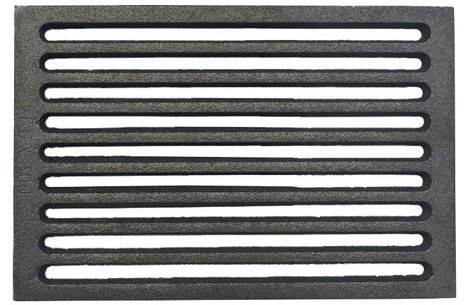 Griglia in Ghisa per Camino e Stufa a Legna e Pellet Misure 23,8 x 18,8 cm per Caduta Cenere e Aereazione