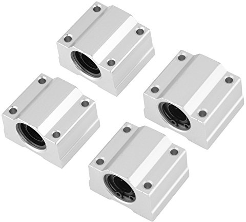 4 Stück SCS12UU Linear Motion Kugellager CNC Gleitbuchse Block Aluminium