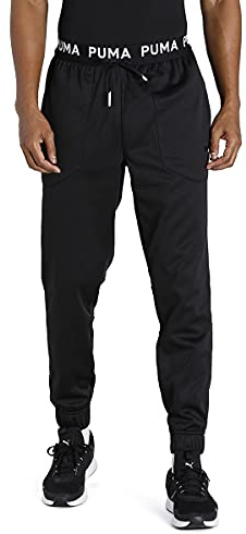 PUMA Men's Train Pwr Fleece Jogger Knitted Pants, Puma Black, L