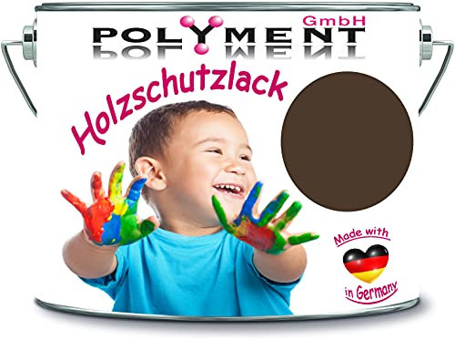 Polyment GmbH - Vernice protettiva per legno, resistente alle intemperie, protezione a lungo termine dagli agenti atmosferici, colore protettivo per legno RAL 8014 Sepiabraun