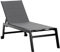 Outsunny Sonnenliege Alu Gartenliege Relaxliege Garten 5-stufige Rückenlehne verstellbar Stahl Texteline Schaumstoff Grau 168 x 72 x 102 cm