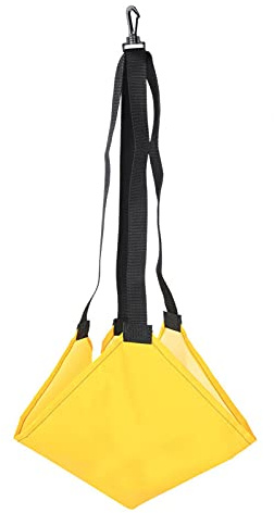 Swim Resistance Belt,Swim Parachute Resistance Training Equipment,Durable Nylon Swimming Strength Training Belt,Swim Harness Resistance Belt with Mesh Pocket for Adults Kids[yellow]