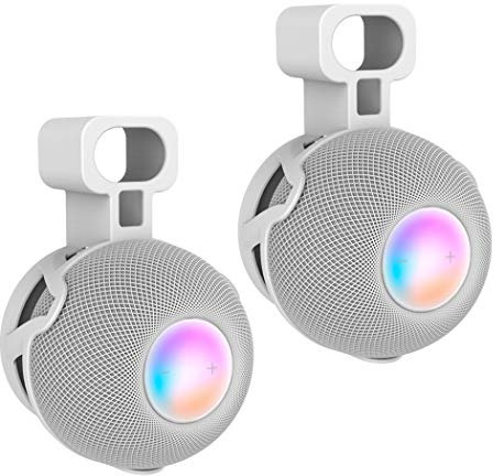 Tyeyober Soporte de pared para Homepod Mini, soporte de pared resistente para altavoz Homepod Mini, ahorro de espacio, excelente gestión de cables sin enredos