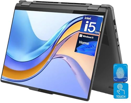 Lenovo Yoga 7i 16 pulgadas WUXGA 2 en 1 portátil con pantalla táctil, procesador Intel i5-1335U de 10 núcleos, 16 GB de RAM, SSD de 512 GB, lector de huellas dactilares, teclado retroiluminado, cámara