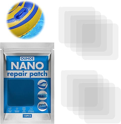 10 Stück Pool Flicken Unterwasser,Pool Reparaturset Unterwasser,Pool Flicken Groß,Pool Reperatur Flicken,Pool Flicken für Wasserbett,Pool,Flickzeug Pool,Poolfolie, Planschbecken, Luftmatratze