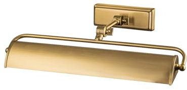 Hochwertige Bilderleuchte in Altmessing, verstellbar, Breite 44,5cm