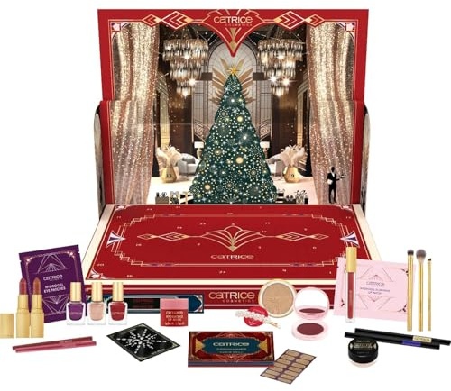 Catrice THE GREAT CHRISTMAS ADVENT CALENDAR, calendario de Adviento de maquillaje, 24 productos tamaño original, regalo festivo, edición limitada