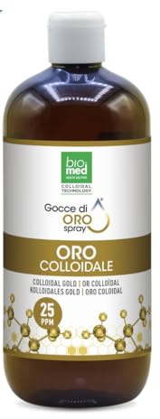 Oro Coloidal. Mejora las facultades mentales y rejuvenece nuestro cuerpo. Contrarresta el sudor excesivo. Coloidales. Cada bote contiene 500ml. Antioxidante. Vitaminas. Oro Coloidal 25 ppm.