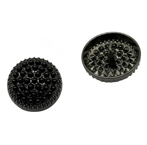 10 Piezas Botones Redondos de Piedras Rhinestone Metálicos para Costura DIY de Ropa Accesorios de Costura Decoración de Bodas Mayoreo Botón de Decoración de Moda de Lujo