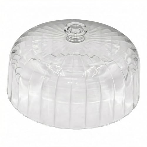 cutesun 11 Inch Cake Dome Cover, Acrylic Round Cake Stand Cover, Pastry Display Cloche for Food Plastic, Cake Cover Lid for Cake Stand Cake Plate Display Serving Platter