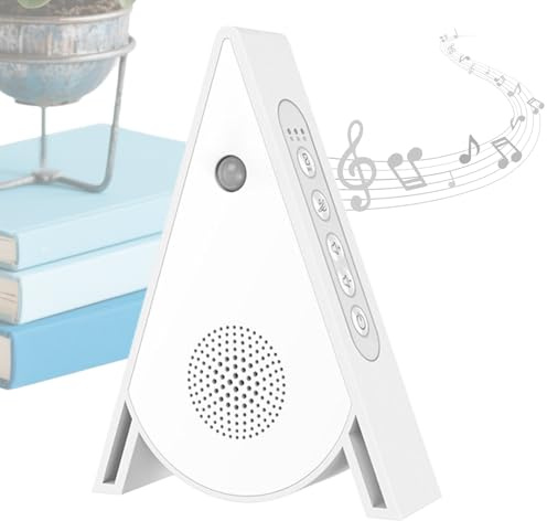 Ruido natural inteligente portátil – Caja de canto de pájaros ABS | Sonidos de naturaleza relajantes inteligentes con diseño geométrico | Creador de ambiente inteligente portátil para relajarse