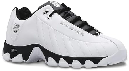 K-Swiss Men's ST329 CMF Sneaker, White/Black, 14 M
