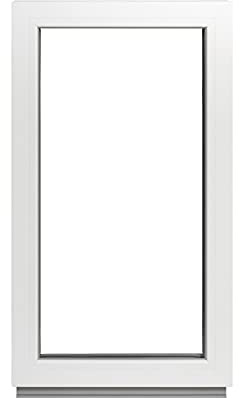 Framex Fenêtre de Cave PVC 75x115 cm Blanc Double Vitrage