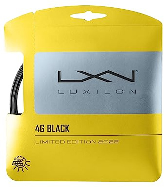 Wilson 4G Black 125 Corde de Raquette de Tennis Unisex-Adult, Schwarz, Taille Unique