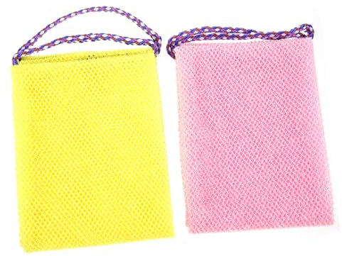 Housoutil 2pièces Serviettes De Douche Exfoliantes Pour Dos Lot Corde De Traction Pour Éliminer Impuretés Et Prévenir Accumulations De Sébum