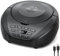 Gueray Lettore CD portatile Boombox Lettori CD audio domestici con altoparlanti Radio FM Ingresso AUX Supporto Cuffie Modalità playlist Riproduzione PROG per audiolibri da esterno e da interno