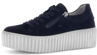 Gabor Dolly Navy Suede Womens Trainers 73.200.16