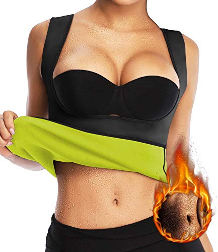 Lelesta Sauna Suit Sweat Vest Hot Thermo for Weight Loss for Women Sweat Suits Boxing Neoprene Tank Top Sauna Vest Ladies
