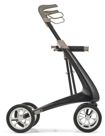 byACRE Carbon Ultralight Rollator | Världens lättaste kolfiberrollator – bara 4,8 kg | Kan användas inomhus och utomhus | Hopfällbar och lätt för bagagerum och resor | 5 års garanti