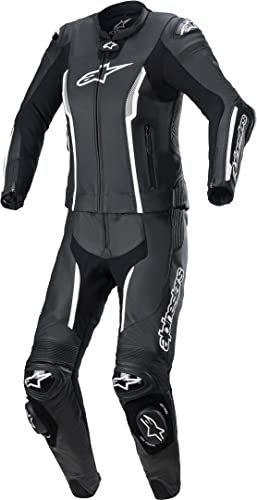 Alpinestars Stella Missile V2 2-Teiler Motorrad Damen Lederkombi (Black/White,44)