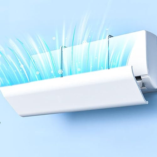 Air Conditioner Deflector, Conditioner Windshield, Ac Split Unit Baffle Shield, Wind Baffle for Bedroom, Air Conditioner Flow Deflector with Multi-Angle Adjustment (Size : 123 * 20cm/48 * 8in)