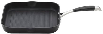 Stellar Verve 26cm Non-Stick Grill Pan, Induction Suitable, Oven and Dishwasher Safe, Geoform Double-Layer Non-Stick, Anti-Slip and Stay Cool Grip Handles