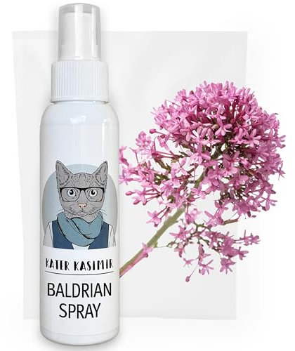 Kater Kasimir Botella XL de Valeriana Spray para Gatos - 100% Natural Sin Aditivos. Hace Que los Juguetes Aburridos Sean Interesantes para el Autoempleo